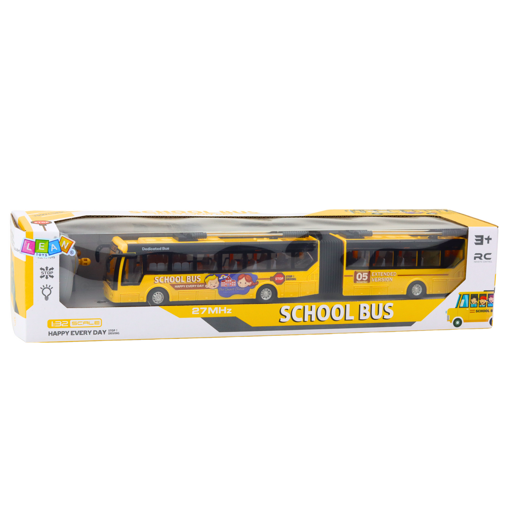 Troleicarro Articulado RC Escolar Amarelo 1:32