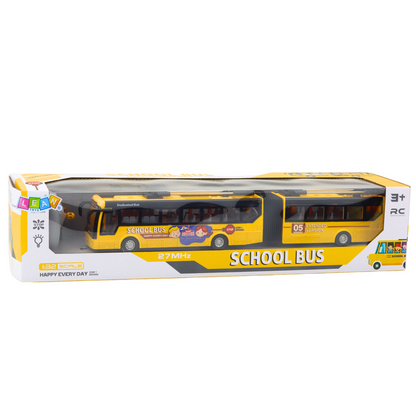 Troleicarro Articulado RC Escolar Amarelo 1:32