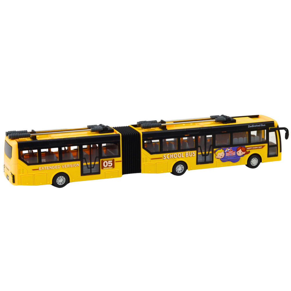 Troleicarro Articulado RC Escolar Amarelo 1:32