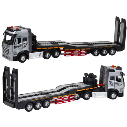 Camião Reboque RC com Escavadora Luzes e Sons 1:24
