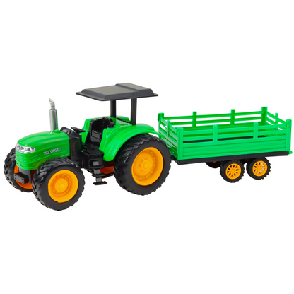 Trator Agrícola RC com Reboque Verde