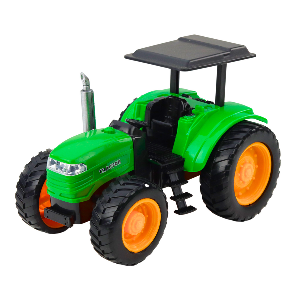 Trator Agrícola RC com Reboque Verde