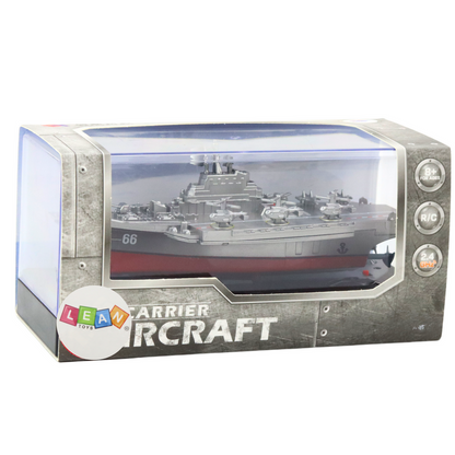 Navio Militar RC Prateado 15cm