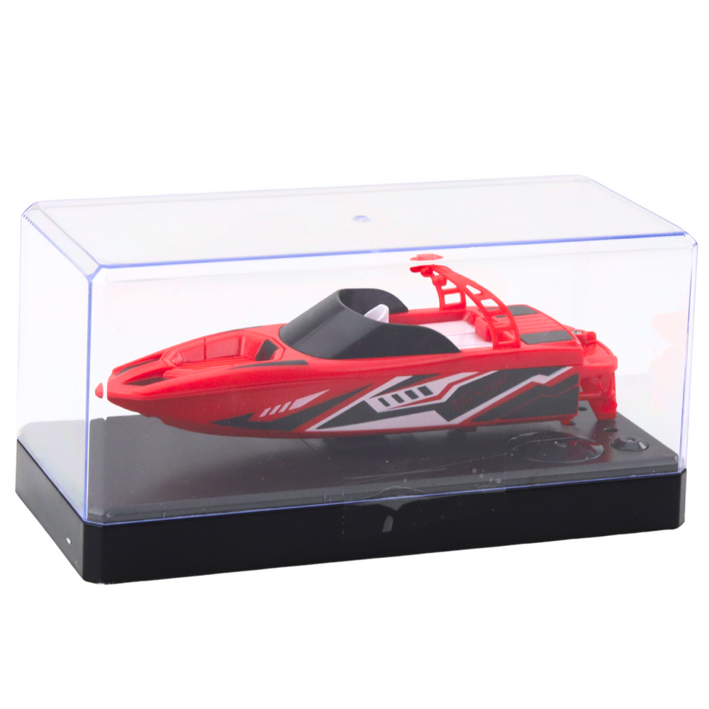 Barco RC Branco Vermelho 15cm