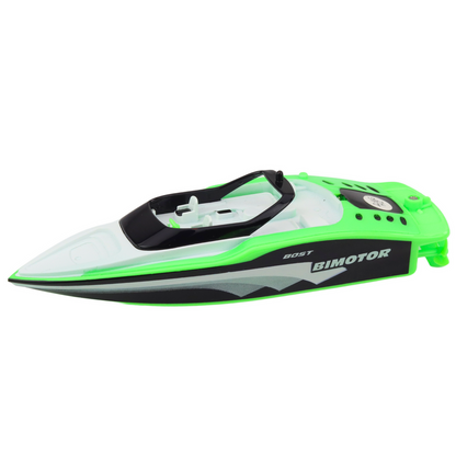 Barco RC Branco Verde 15cm