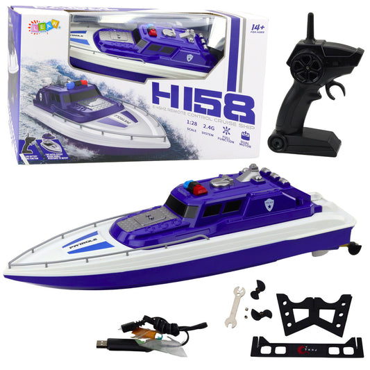 Barco Polícia RC Azul 1:28
