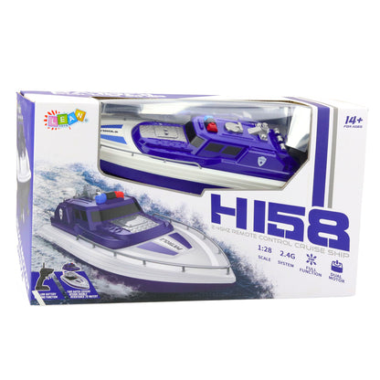 Barco Polícia RC Azul 1:28
