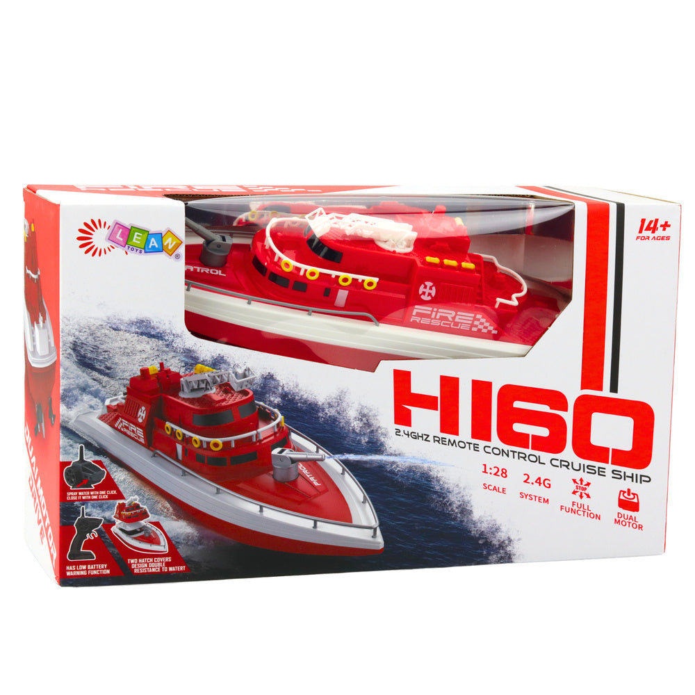 Barco RC Vermelho 1:28