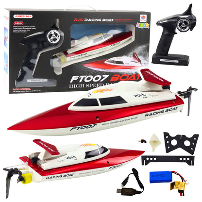 Barco RC Vitality FT007 Branco Vermelho 1:16