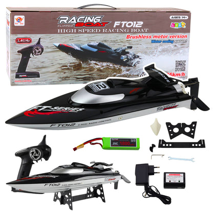 Lancha RC FT012 Preta 50km/h 2.4G