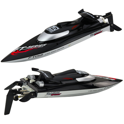 Lancha RC FT012 Preta 50km/h 2.4G