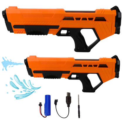 Pistola de Água Elétrica Automática Laranja