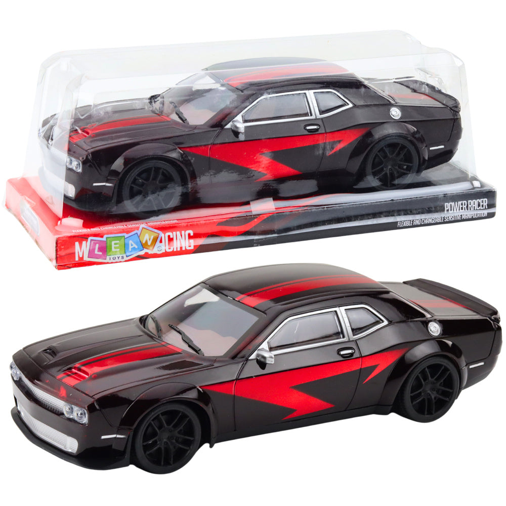 Carro Desportivo Preto Vermelho Brilhante