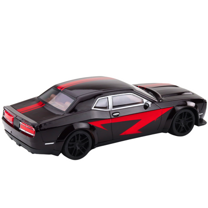 Carro Desportivo Preto Vermelho Brilhante
