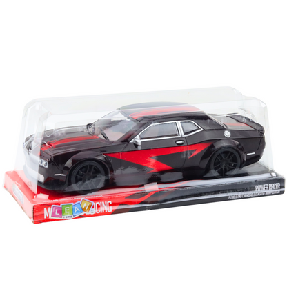 Carro Desportivo Preto Vermelho Brilhante
