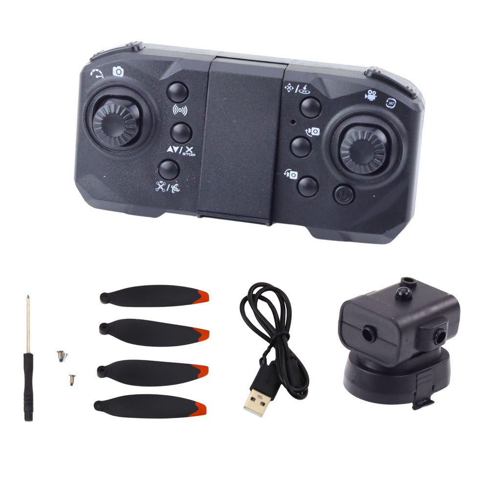 Drone D6 PRO Dual HD Câmara LED Laranja