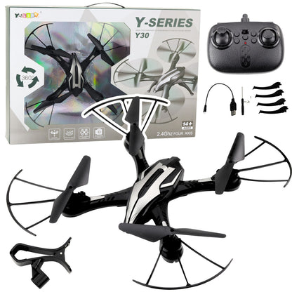 Drone RC Y30 com LED Giroscópio e Rotação 360°