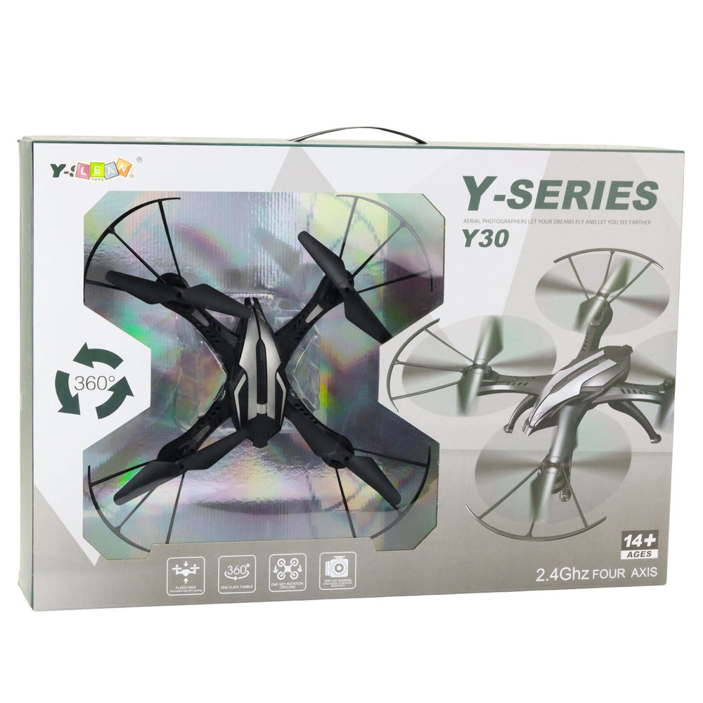 Drone RC Y30 com LED Giroscópio e Rotação 360°