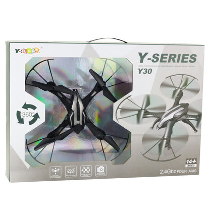 Drone RC Y30 com LED Giroscópio e Rotação 360°