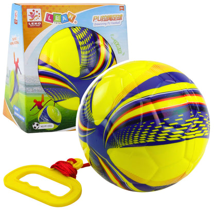 Bola de Espuma com Corda Amarela 14cm