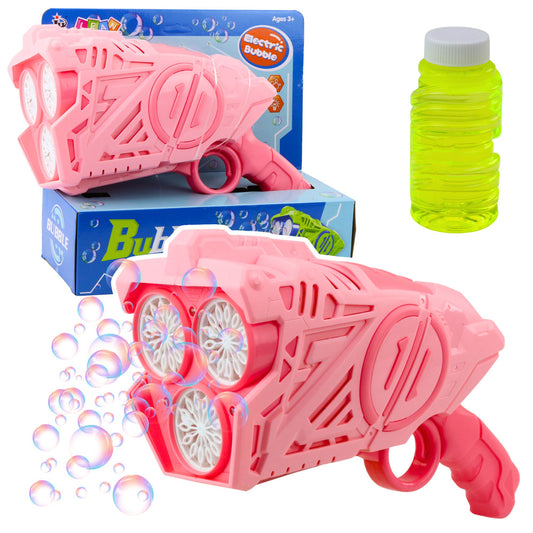 Pistola de Bolhas LED Rosa