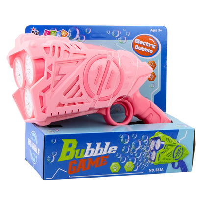 Pistola de Bolhas LED Rosa