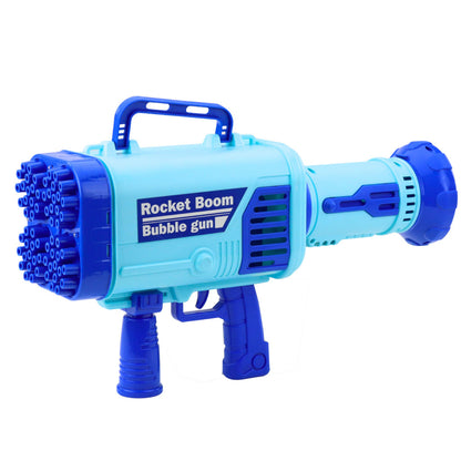 Pistola de Bolhas Elétrica 64 Furos Azul