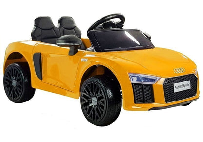Carro elétrico infantil Audi R8 Spyder amarelo