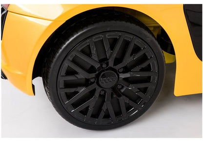 Carro elétrico infantil Audi R8 Spyder amarelo
