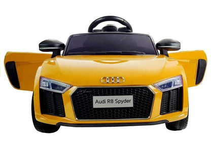 Carro elétrico infantil Audi R8 Spyder amarelo