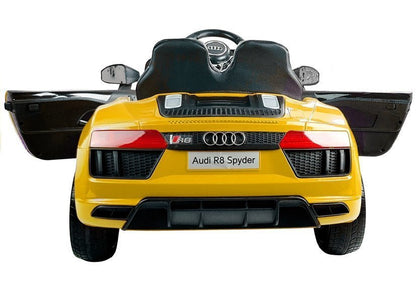 Carro elétrico infantil Audi R8 Spyder amarelo
