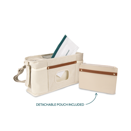 Bolsa com 2 porta-copos térmicos - Bege