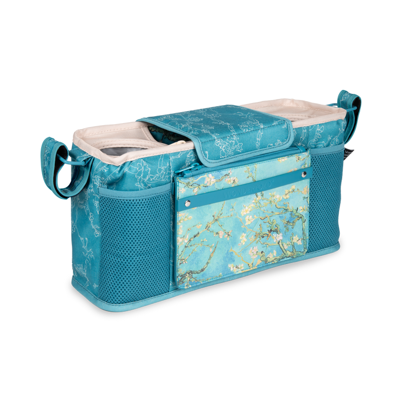 Bolsa com 2 bases para copos - Van Gogh Amendoeiras em Flor