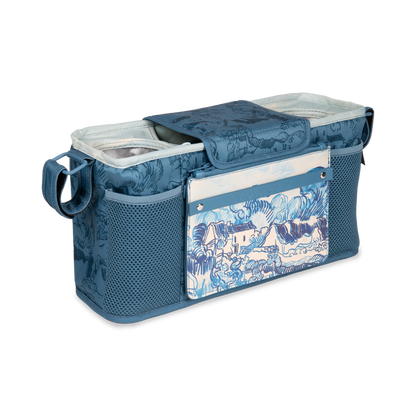 Bolsa com 2 bases para copos - Paisagem de Van Gogh com casas