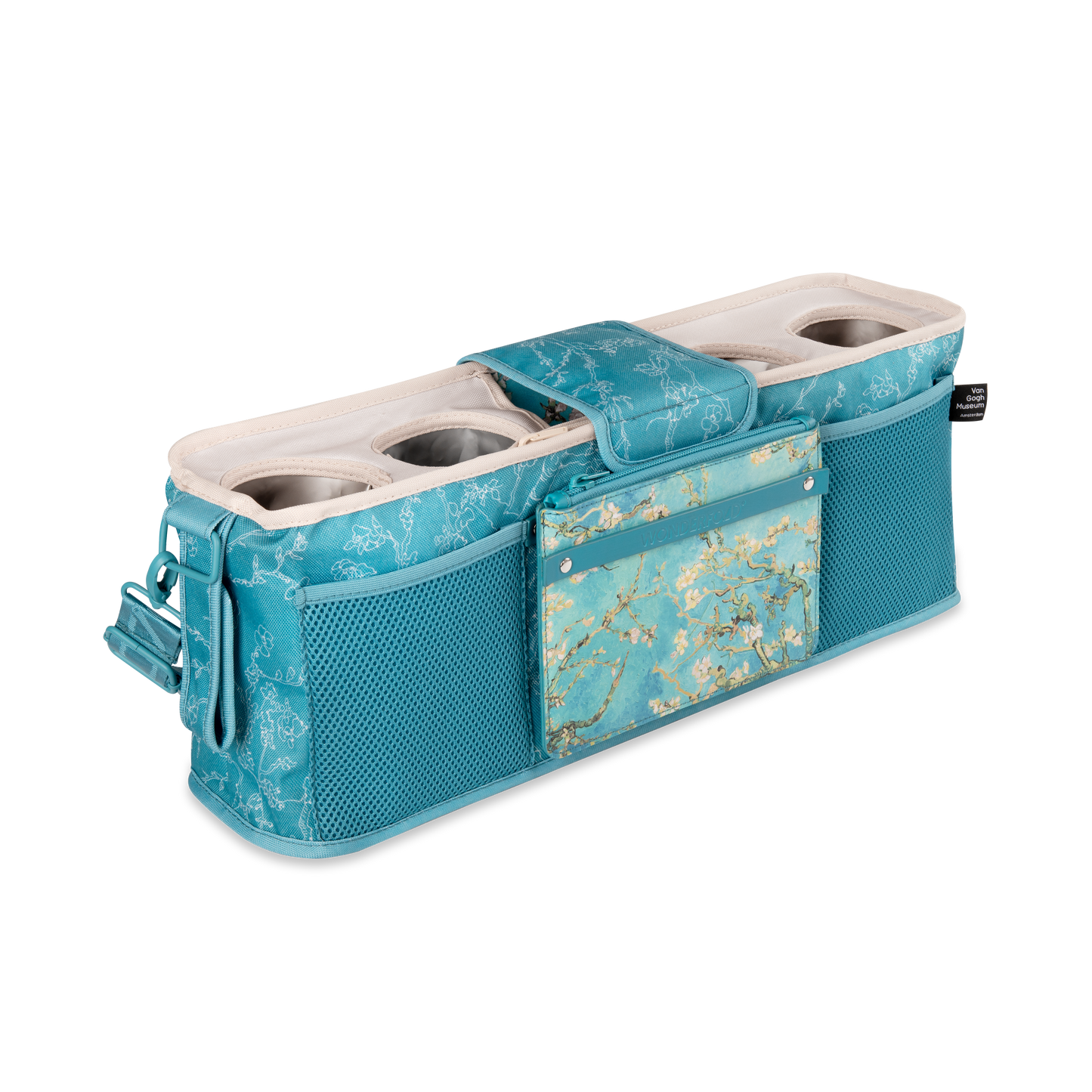 Bolsa com 4 bases para copos - Van Gogh Amendoeiras em Flor