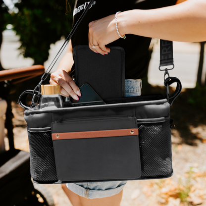 Bolsa com 4 porta-copos térmicos - Preto