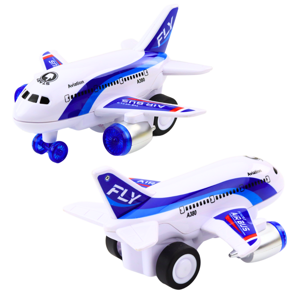 Avião de Passageiros a Pilhas com Luzes e Sons (1 unidade, sortido)