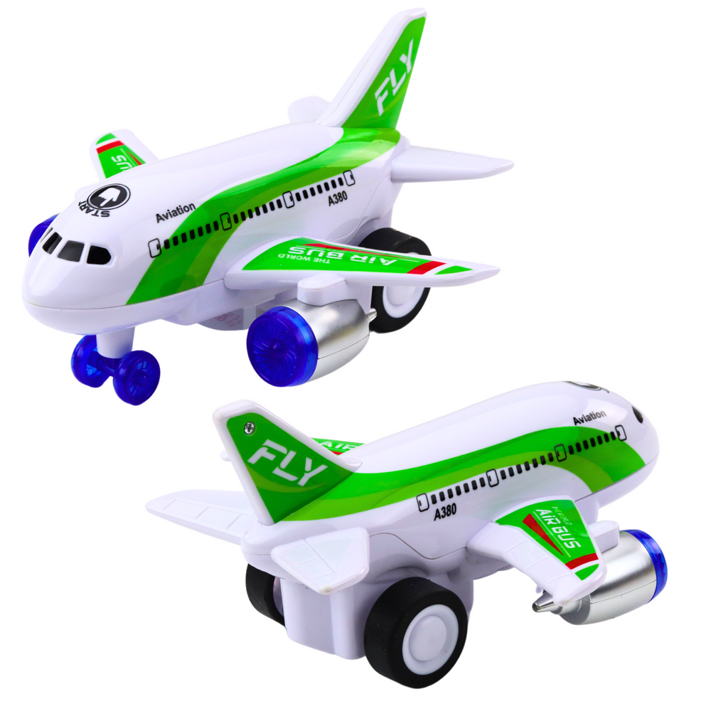 Avião de Passageiros a Pilhas com Luzes e Sons (1 unidade, sortido)