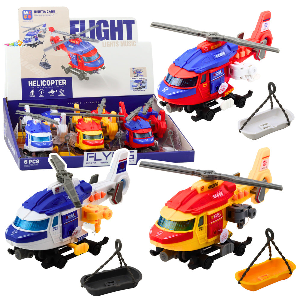 Helicóptero de Resgate com Maca Gancho e Guincho (1 unidade, sortido)