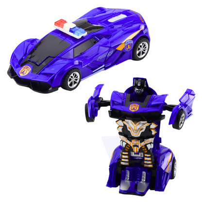 Carro Polícia Robot 2 em 1 (1 unidade, sortido)
