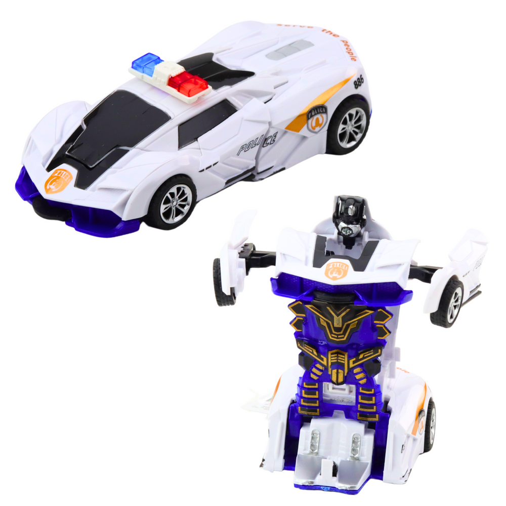 Carro Polícia Robot 2 em 1 (1 unidade, sortido)