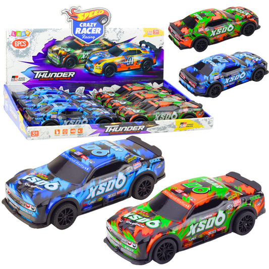 Carro de Corrida XS06 Laranja Azul (1 unidade, sortido)
