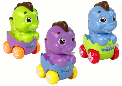 Dinossauro colorido no ovo de corda
