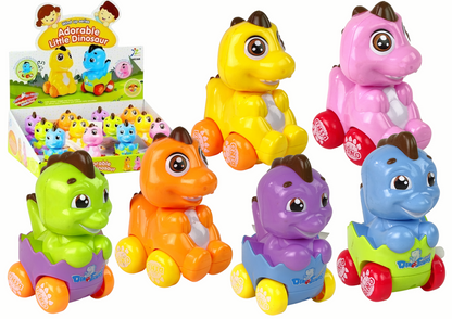 Dinossauro colorido no ovo de corda