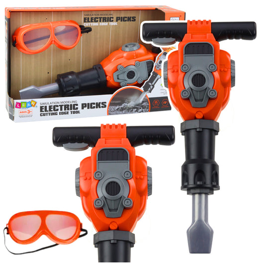 Conjunto Faz-Tudo com Martelo Pneumático e Óculos Laranja