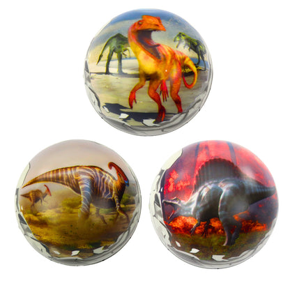 Bola Saltitante de Espuma Dinossauros 10cm (1 unidade, sortido)