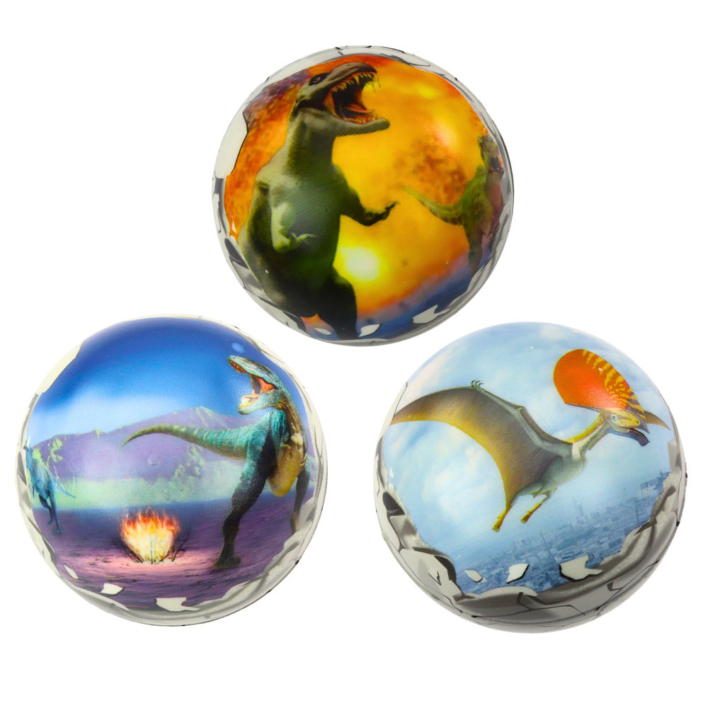 Bola Saltitante de Espuma Dinossauros 7cm (1 unidade, sortido)