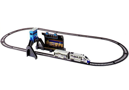 Comboio suburbano 244 cm com estação e carruagem