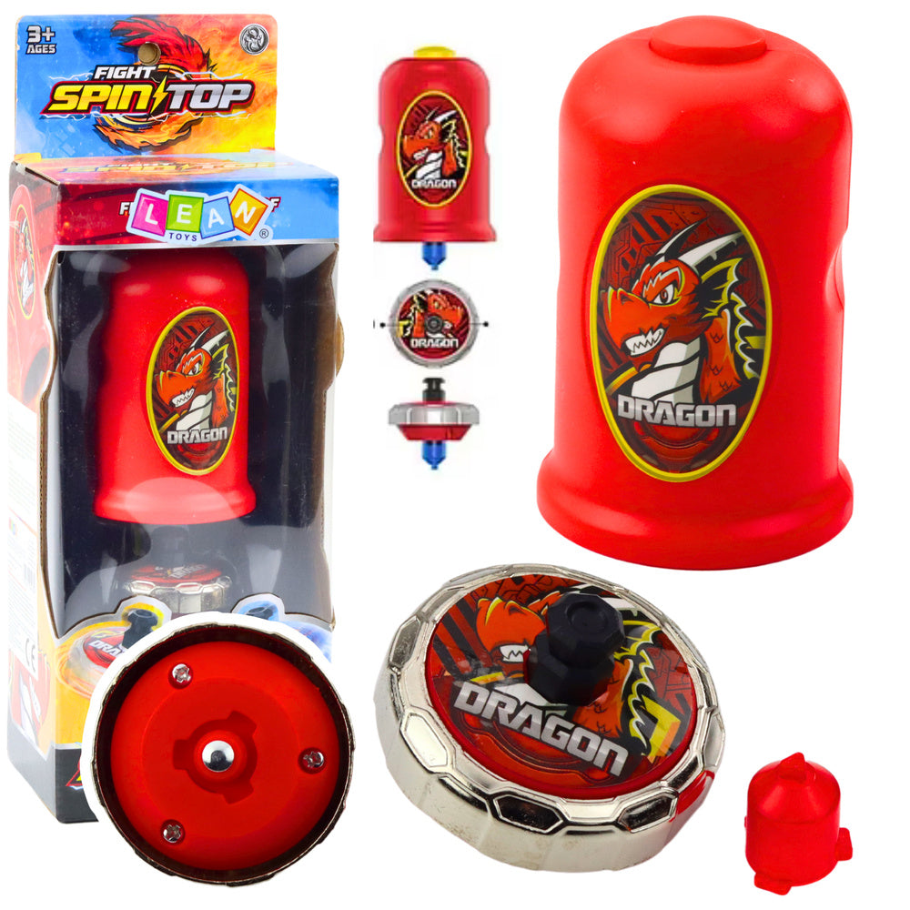 Disco Voador Dragão com Lançador Vermelho