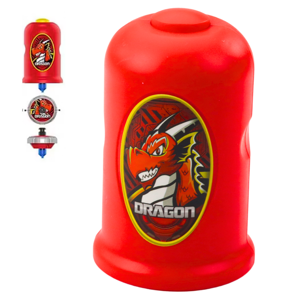 Disco Voador Dragão com Lançador Vermelho